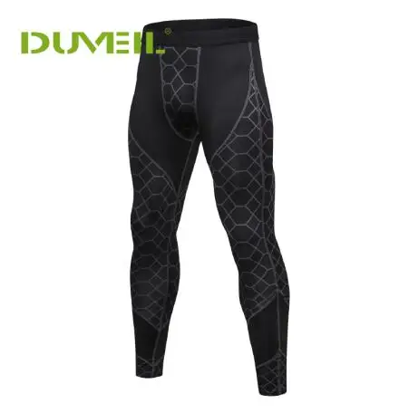 DUVEIL мужские утягивающие брюки для мужчин Фитнес Брюки Печать сплайсинга Спорт Бег Обучение потоотделение быстросохнущие брюки - Цвет: Gray