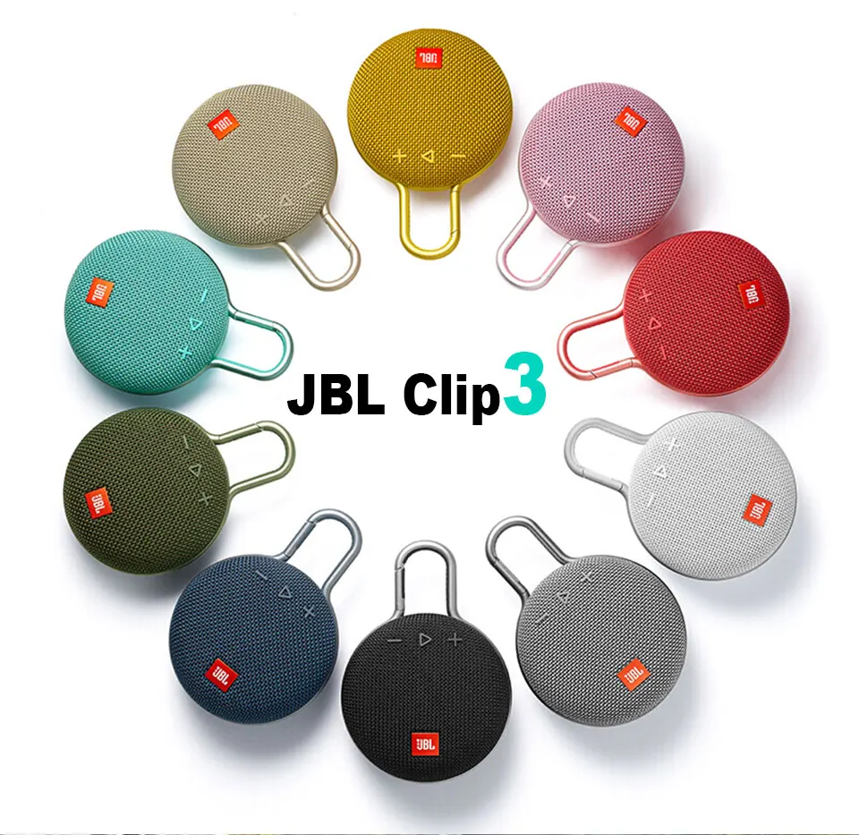 JBL Clip3 беспроводной Bluetooth динамик клип 3 Портативный Открытый спортивный динамик s IPX7 водонепроницаемый с крючком громкой связи