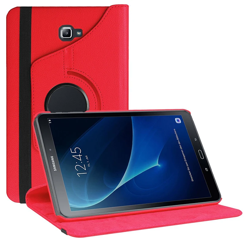 360 Вращение PU кожаный чехол для Samsung Galaxy Tab A A6 10 1 2016 SM T580 T580N T585 T585C планшеты Smart Cover