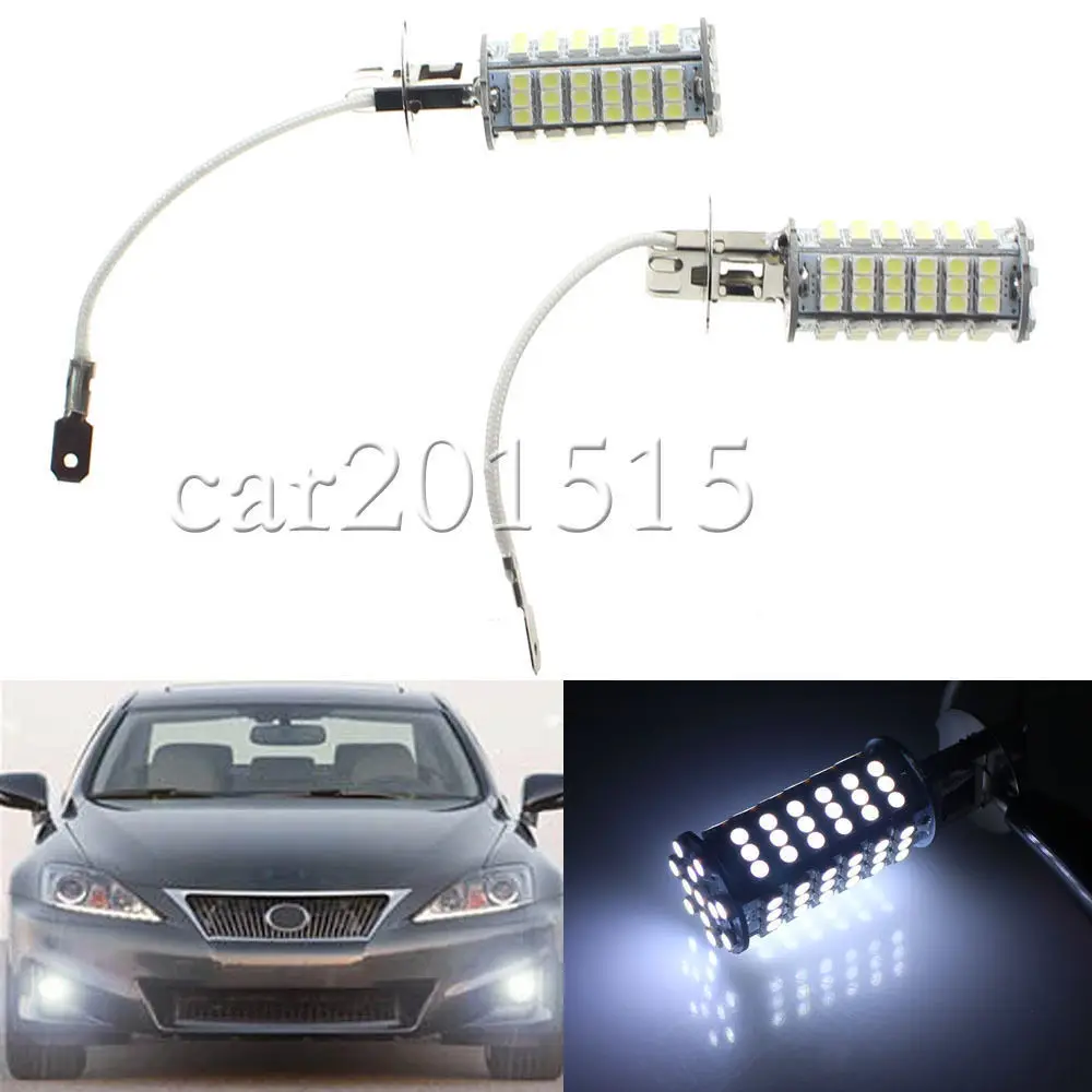 Новинка 1 пара H3 102 SMD светодиодный 3528 автомобильный головной светильник чистый