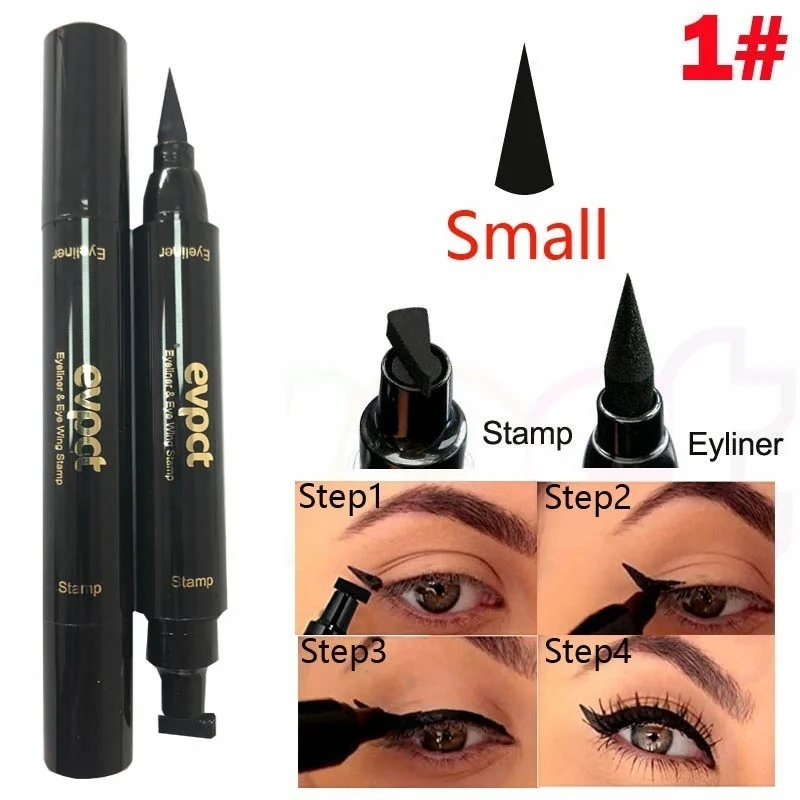 thin stamp BeautyBigBang жидкая подводка для глаз карандаш крылатой формы подводка для глаз штамп крыло подводка Макияж Карандаш для глаз - Цвет: thin stamp