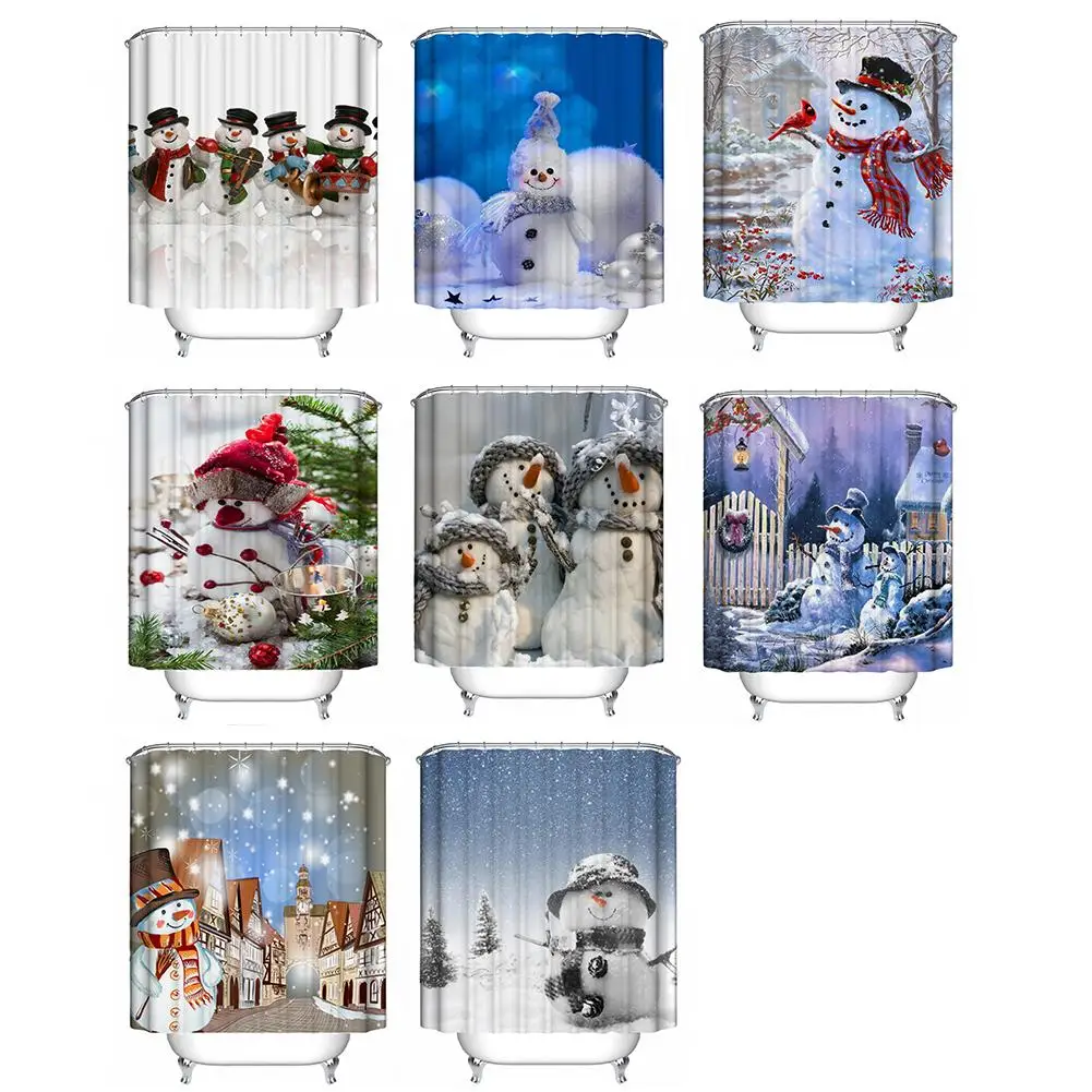 Рождественская серия снеговика цифровая печать водонепроницаемая ткань