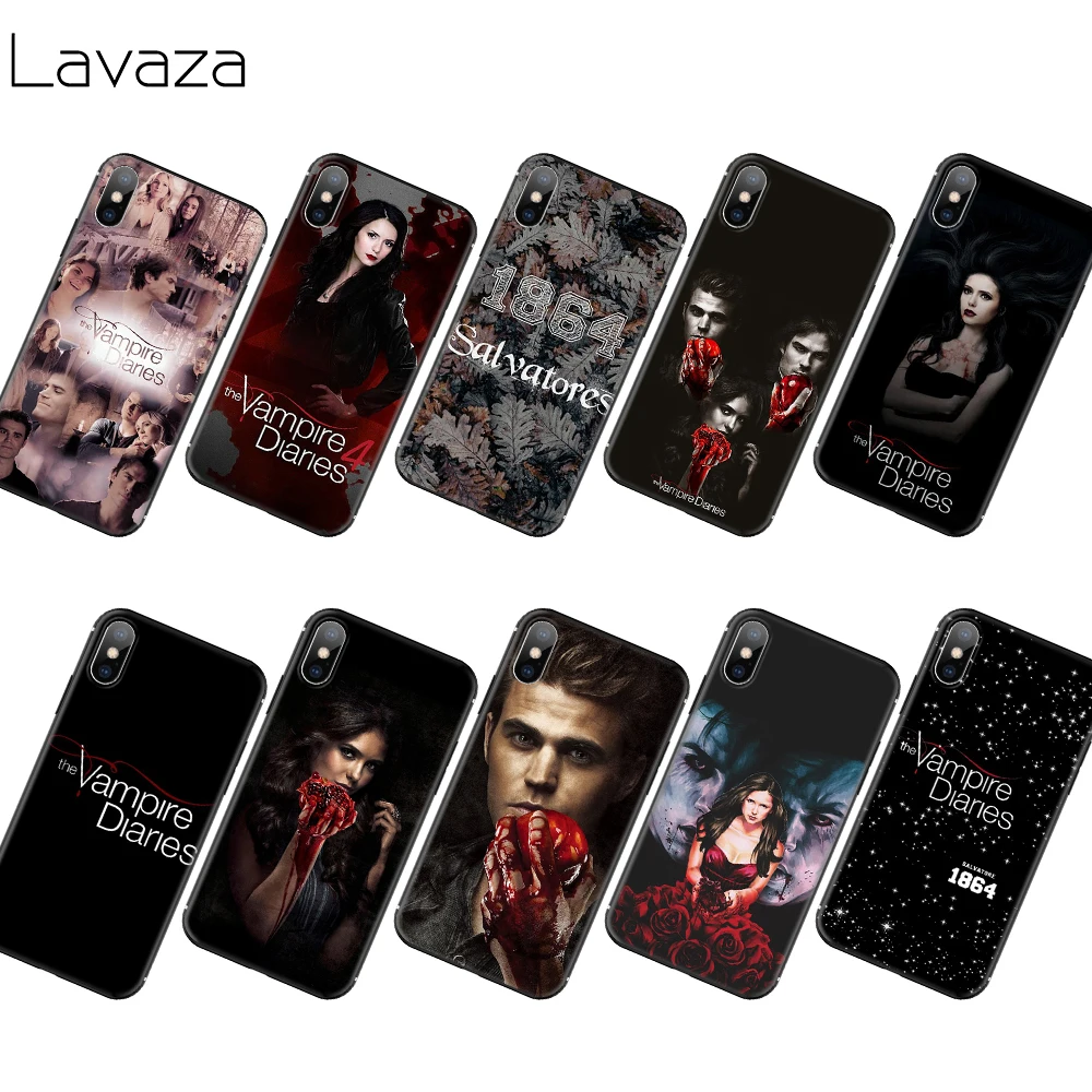 Мягкий чехол из ТПУ Lavaza The Vampire diaries для iPhone 11 Pro XS Max XR X 8 7 6 6S Plus 5 5S SE