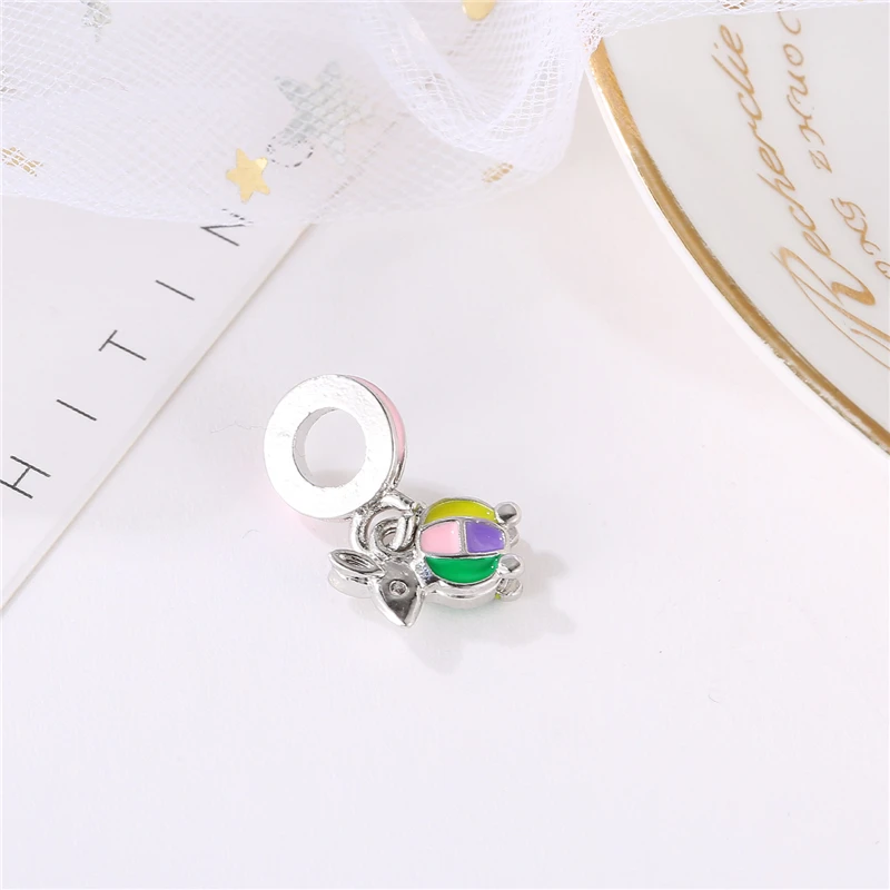 Модные посеребренные бусины очаровательный кролик фонарик подвеска подходят