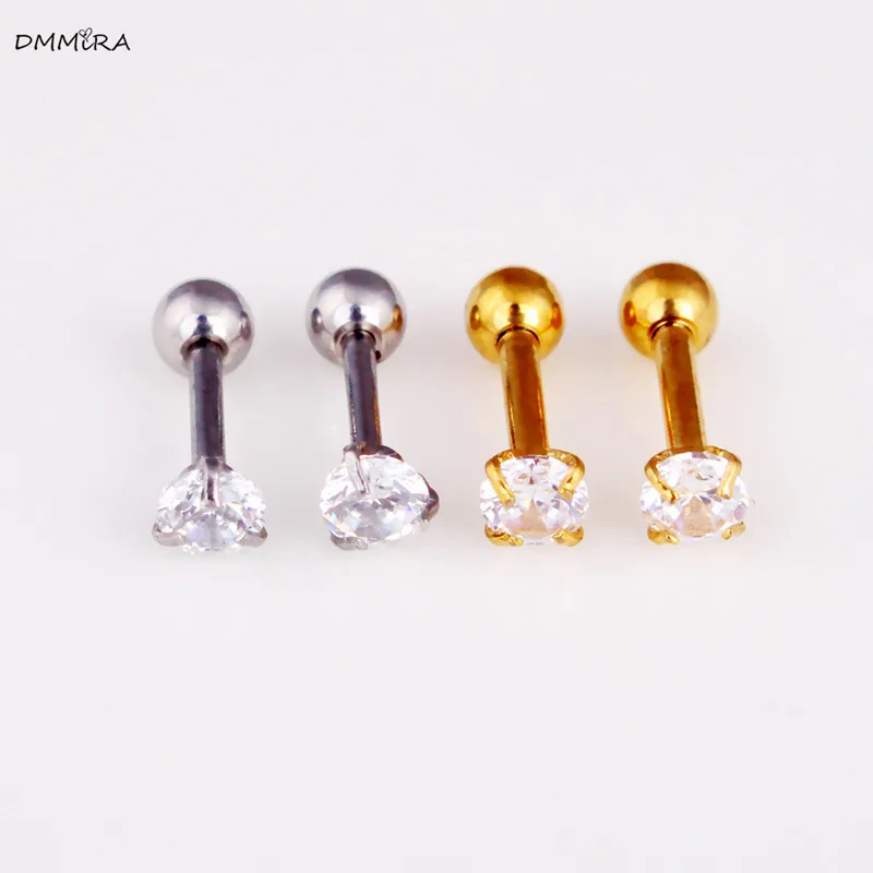 6 пар/набор блестящие серьги с кубическим цирконием ювелирные изделия для