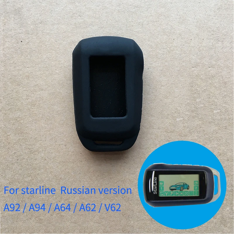 2017 автомобильный чехол для starline A92 Русская версия силиконовый/A94/A64/A62/V62 ЖК пульт