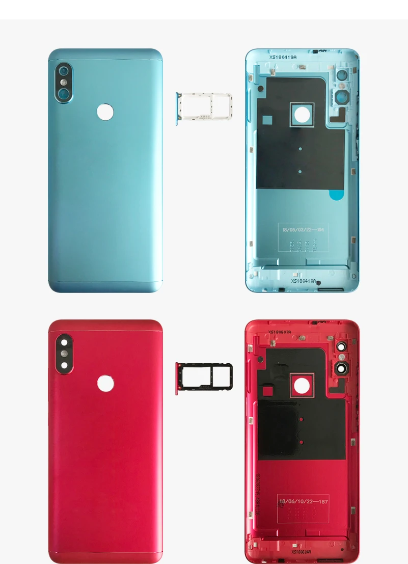 Задняя крышка батареи для Redmi Note 5 крышка батареи для Redmi Note 5 Pro корпус батареи+ Кнопки громкости+ слот для sim-карты