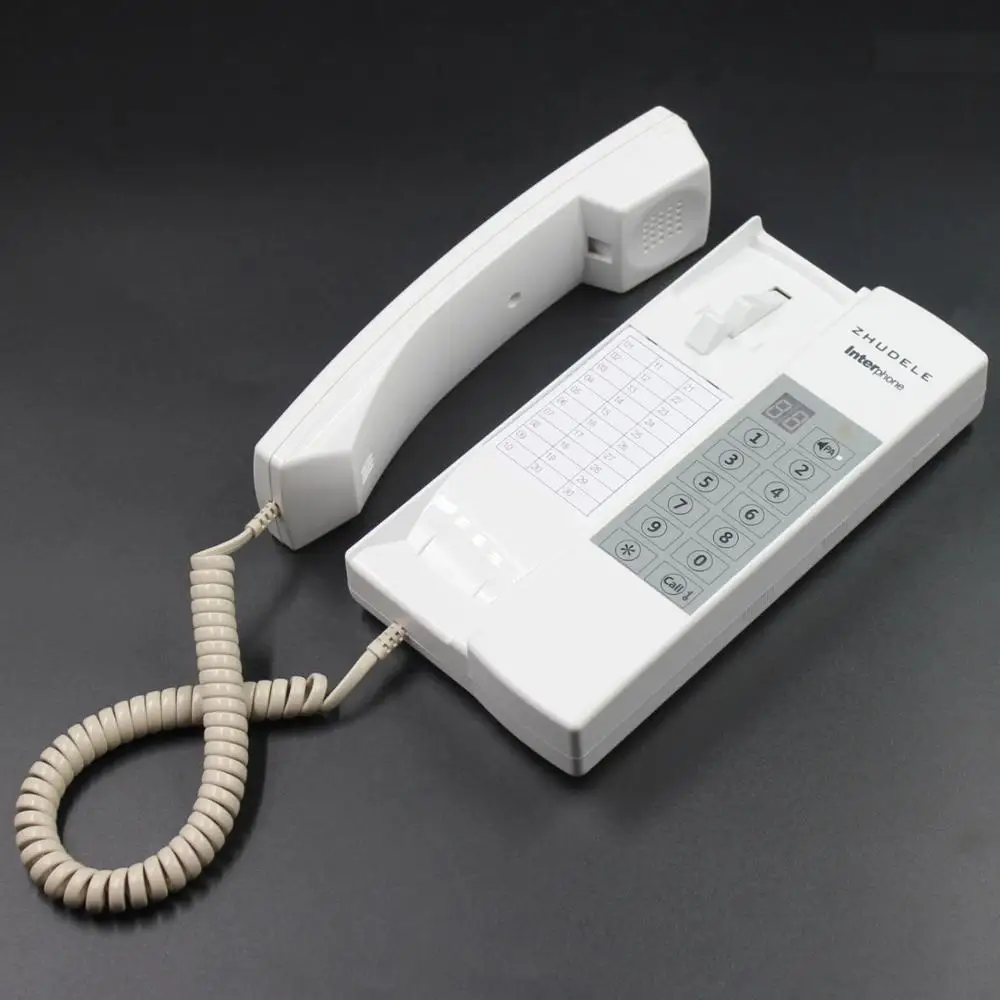 ZHUDELE Multi-functions Safe&Comfortable school Interphone 10-way audio intercom system Public Confidentiality | Безопасность и