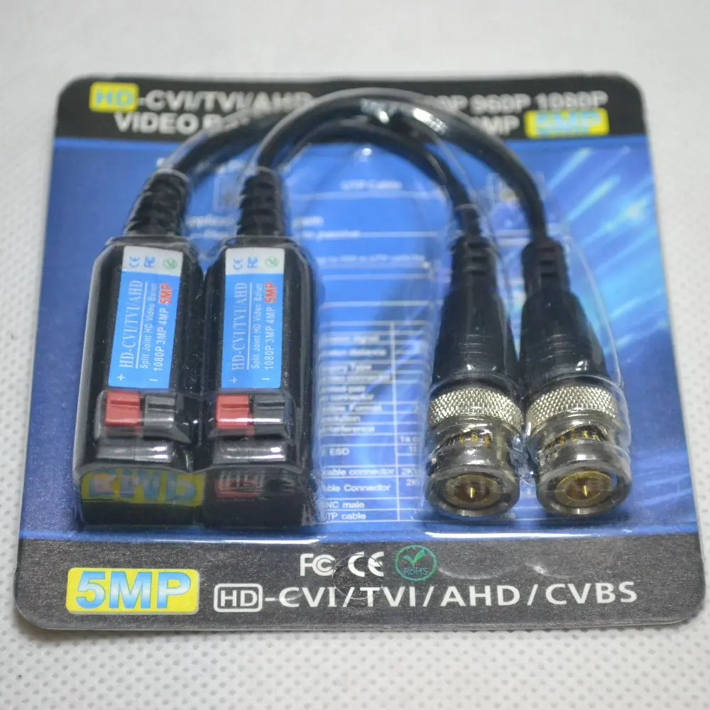 10 пар HD BNC Video Balun Twisted CCTV пассивные трансиверы UTP Cat5 CVI TVI AHD 5MP 4MP 3MP 960H 1080P 720P для