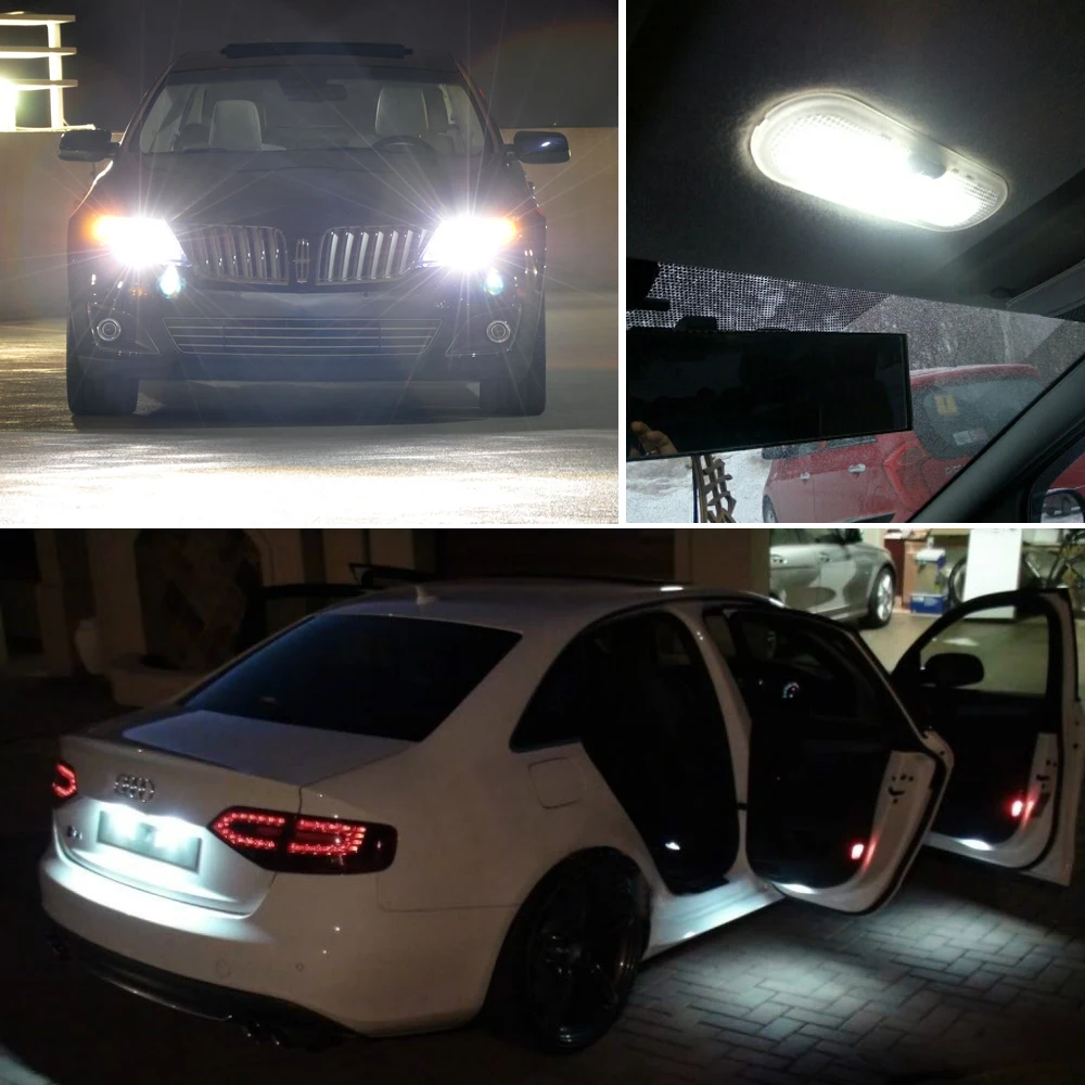 KEIN 10 шт. w5w led t10 лампа авто автомобиль 2835 6smd парковочный светильник стеклянная