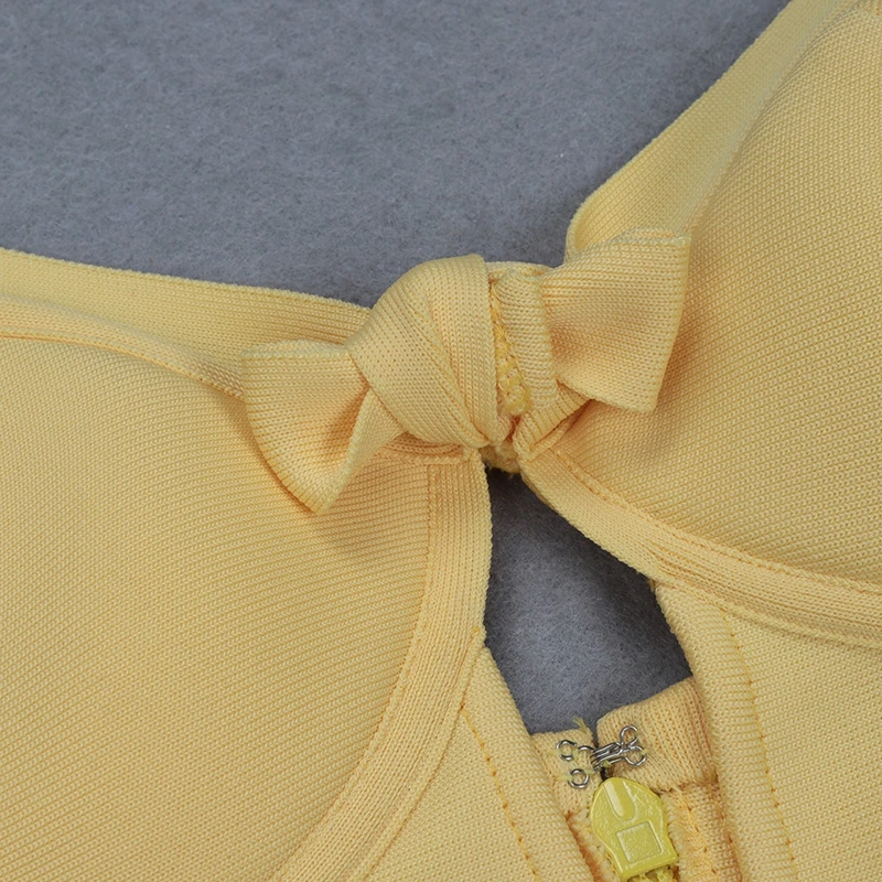 INDRESSME 2019 сексуальные женские боди на бретелях с V образным вырезом желтые