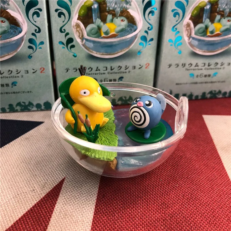 6Box/Set Transparent Super Ball Pika Blastoise Charmander Psyduck pkm Action Figure Toys Room Model Decoration for Kids