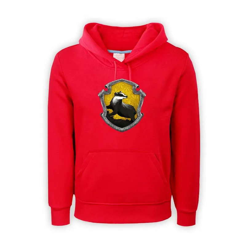 Hufflepuff Толстовка для мужчин пуловер модные толстовки одежда Ravenclaw Slytherin мальчиков