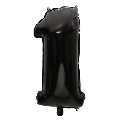 

32 inch digital aluminum balloon black balloon party decorative balloon