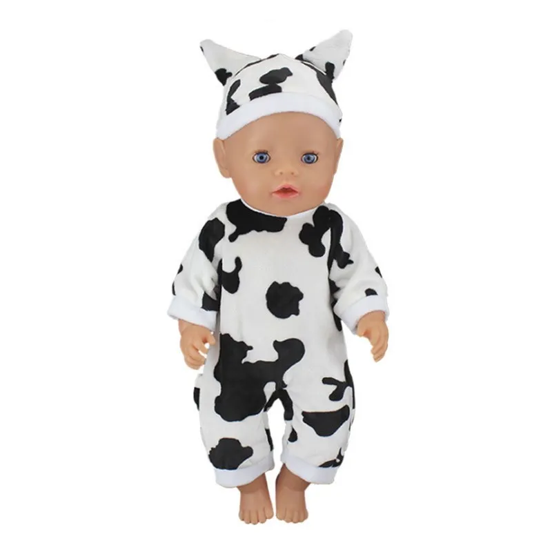 Born New Baby Fit 17 дюймов 43 см кукольная одежда Кукла цельная одежда сова маленький белый кролик ночная рубашка аксессуары для ребенка подарок
