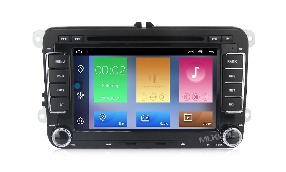 MEKEDE Android 9,1 2+ 32G автомобильное радио gps навигация для volkswagen Skoda Octavia golf 5 6 touran passat B6 polo tiguan RDS DVD