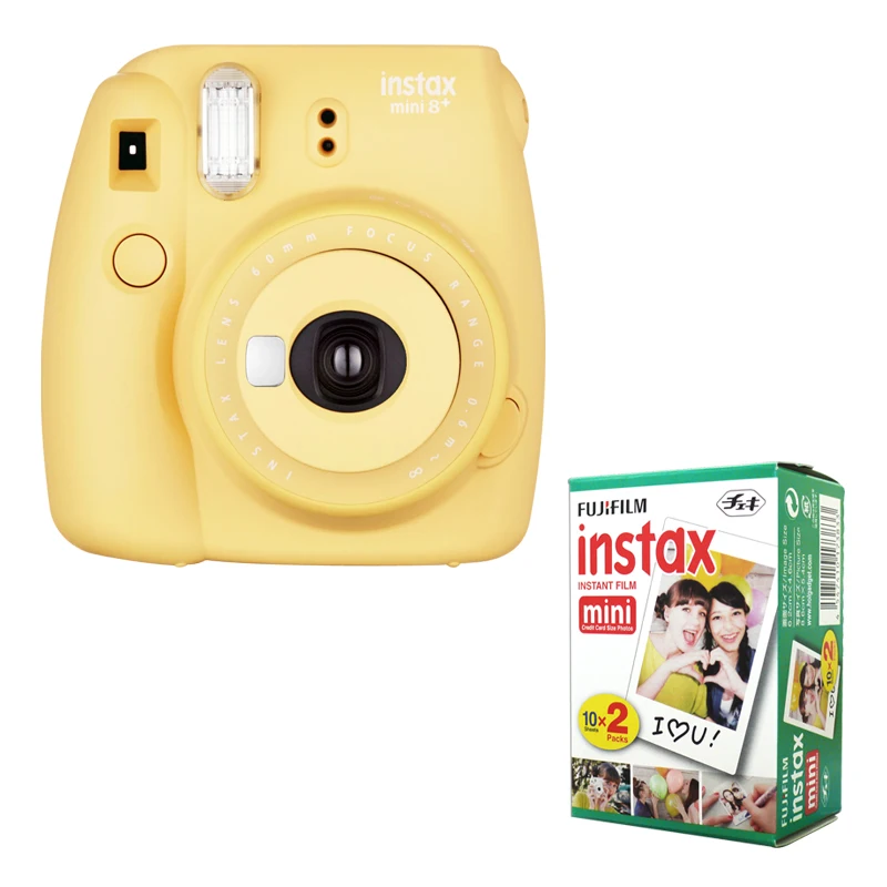 Fujifilm Instax Mini 8 Plus мгновенная медовая камера + Fuji 20 пленка простая фотография белый