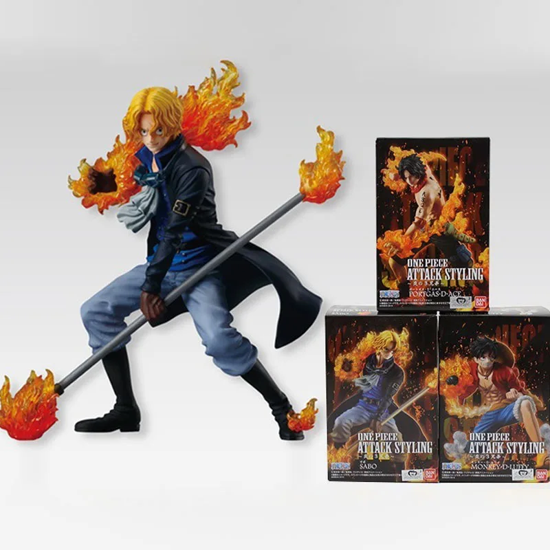

3pcs/lot Anime Flame Attack One Piece Cartoon Luffy Sabo Ace PVC Action Figure Model Collection Toy Kids Dolls Christmas gifts