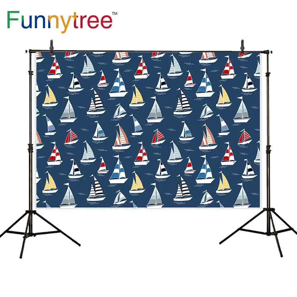 Фон Funnytree фотостудия волна Парусник в море путешествия транспорт дети круиз Маяк