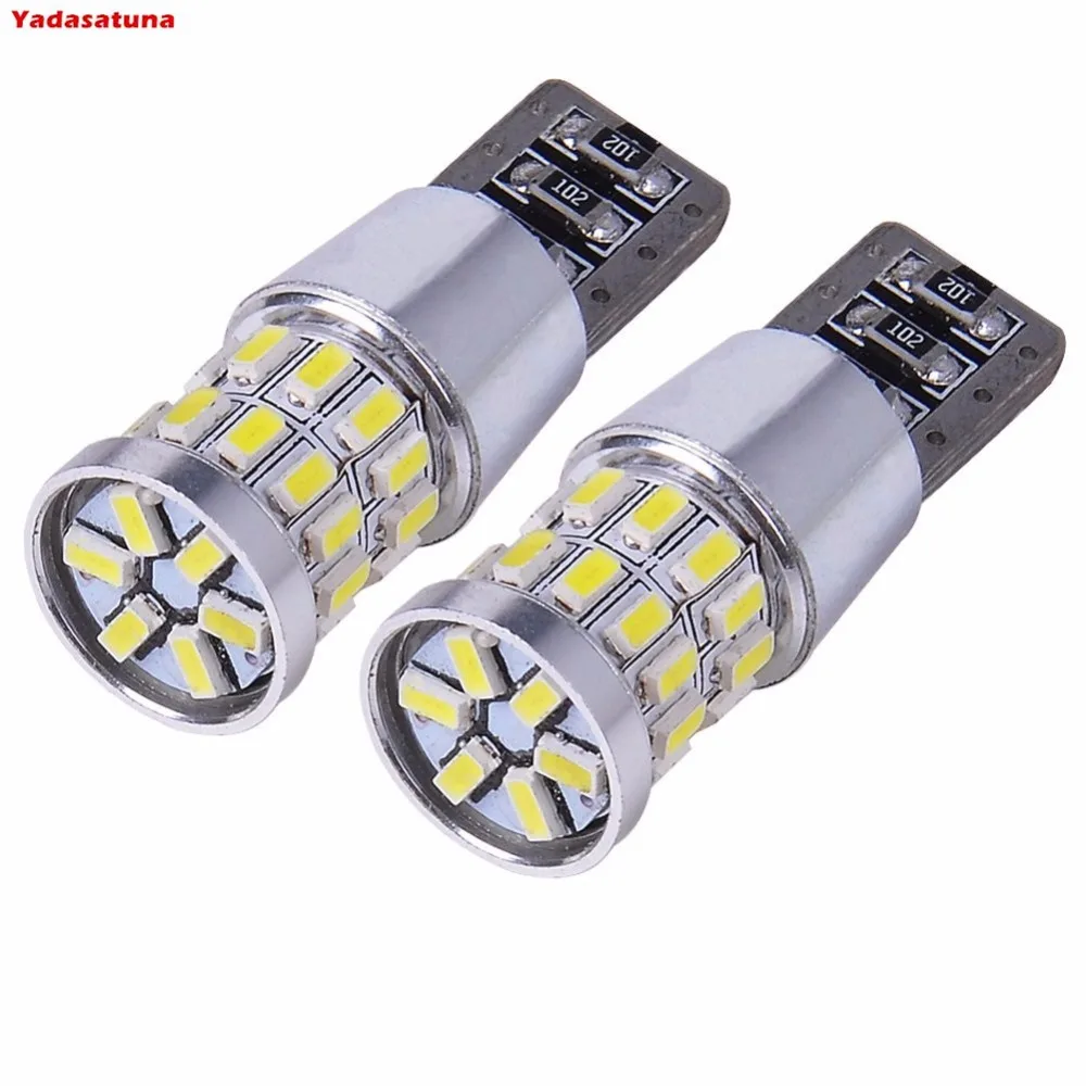 

2x 5W 30SMD LED Parking Light White W5W T10 Wedge Base Checkcontrol Can-Bus Siche For Car Trunk Light Clearance Bulb DC 12