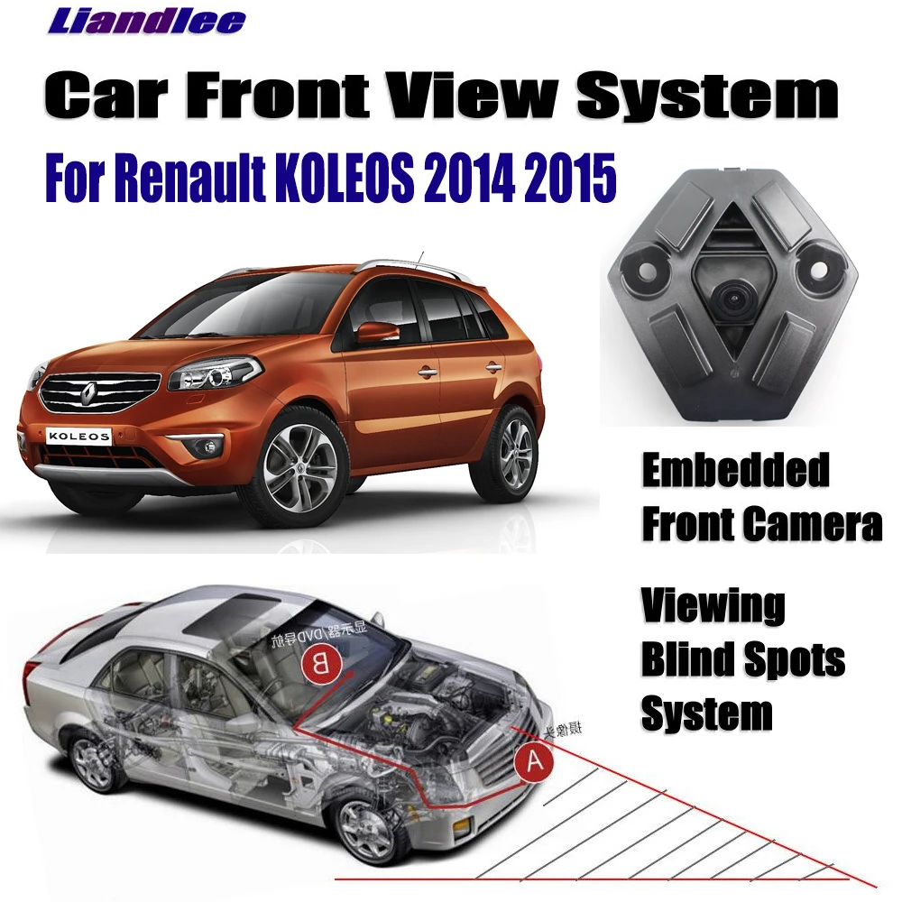 Автомобильная Камера Переднего Вида для Renault Koleos 2014 2015 не подходит 2008 2009 2011 2012 2018
