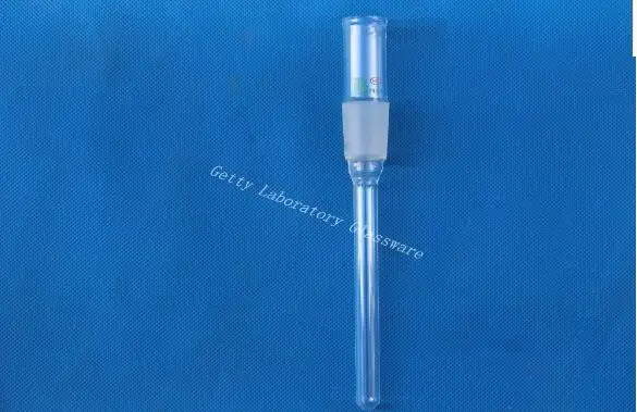 Adaptador de termómetro de vidrio, vástago de 100mm, tubo de termometría, Junta 24/40