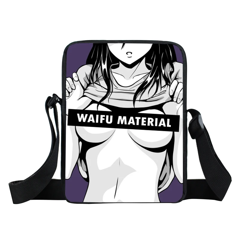 xkbsugoi07 Sugoi Senpai аниме Waifu новая Персонализированная сумка-мессенджер с принтом женская мужская сумка Детская маленькая сумка через плечо - Цвет: xkbsugoi07