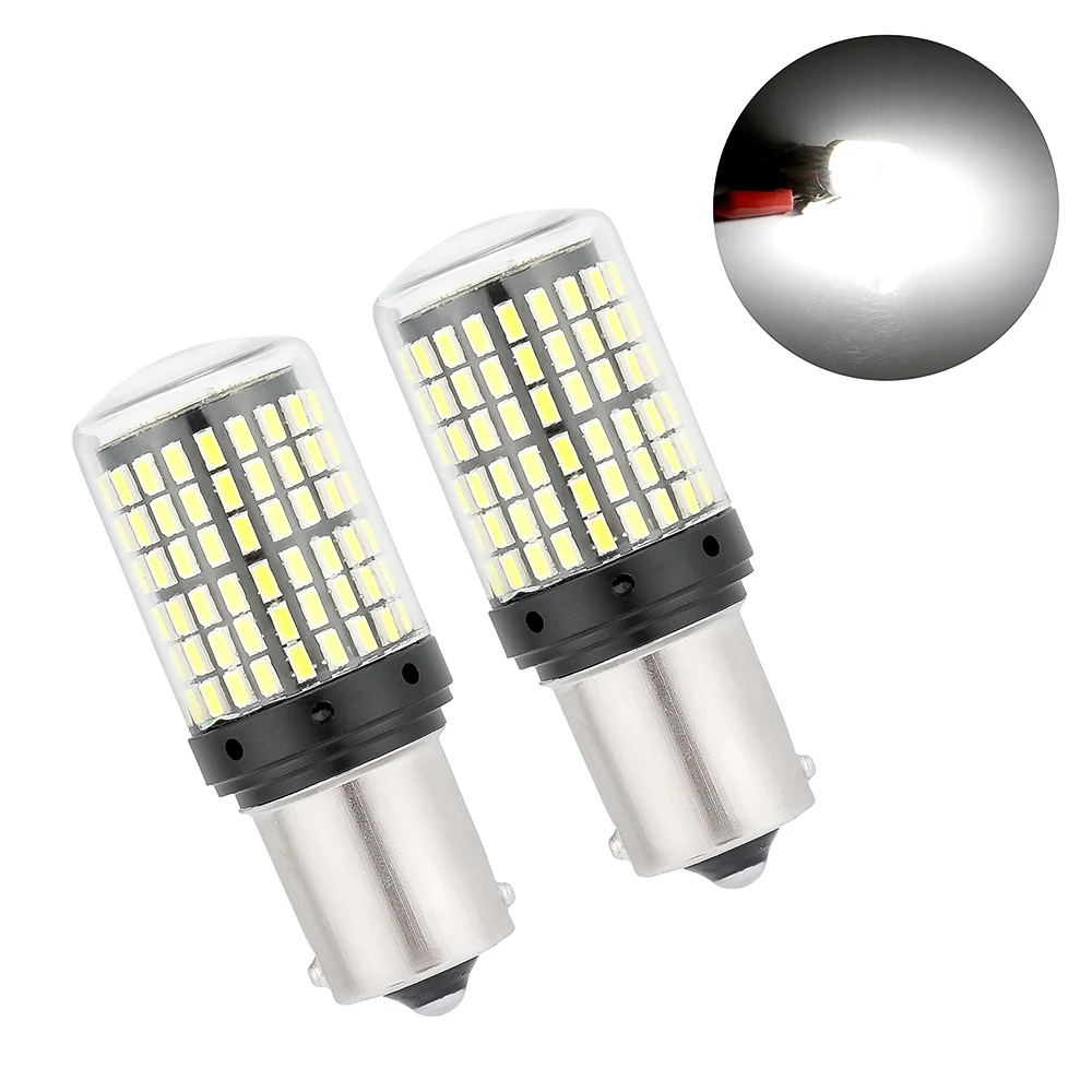 2 шт. светодиодные лампы 1156 3014 144SMD BA15S BAU15S PY21W | Автомобили и мотоциклы