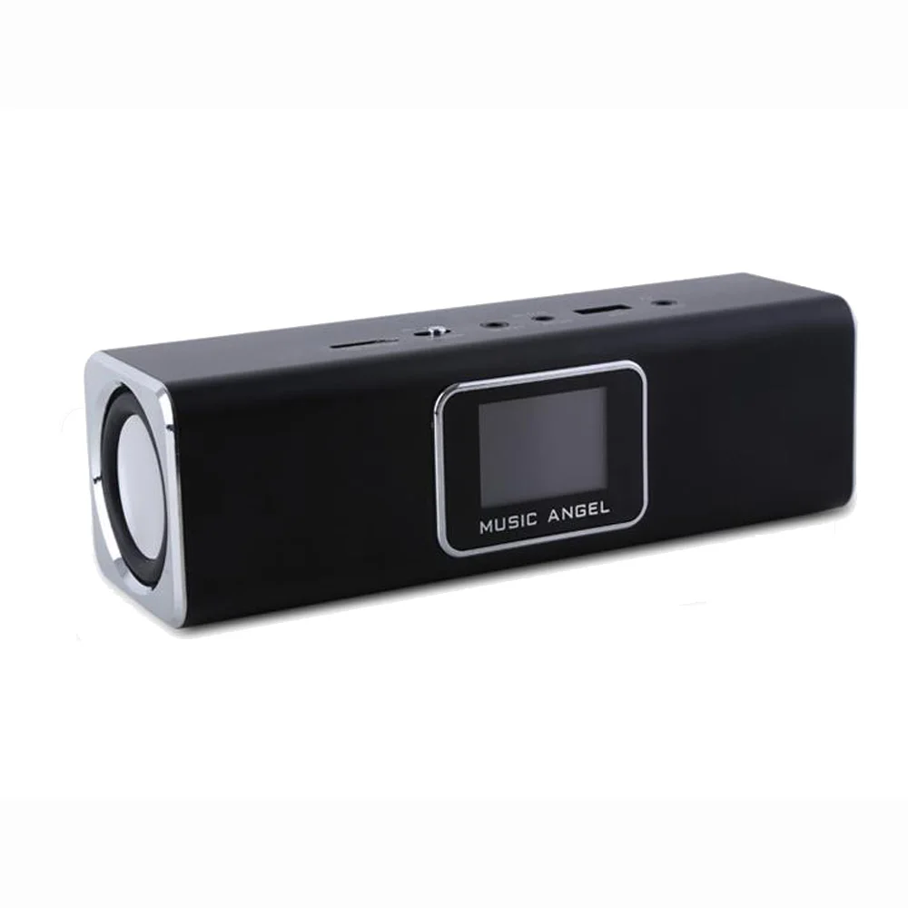 Музыка Ангел JH-MAUK5B ЖК-экран Активный аудио FM USB портативный мини-динамик с SD/TF