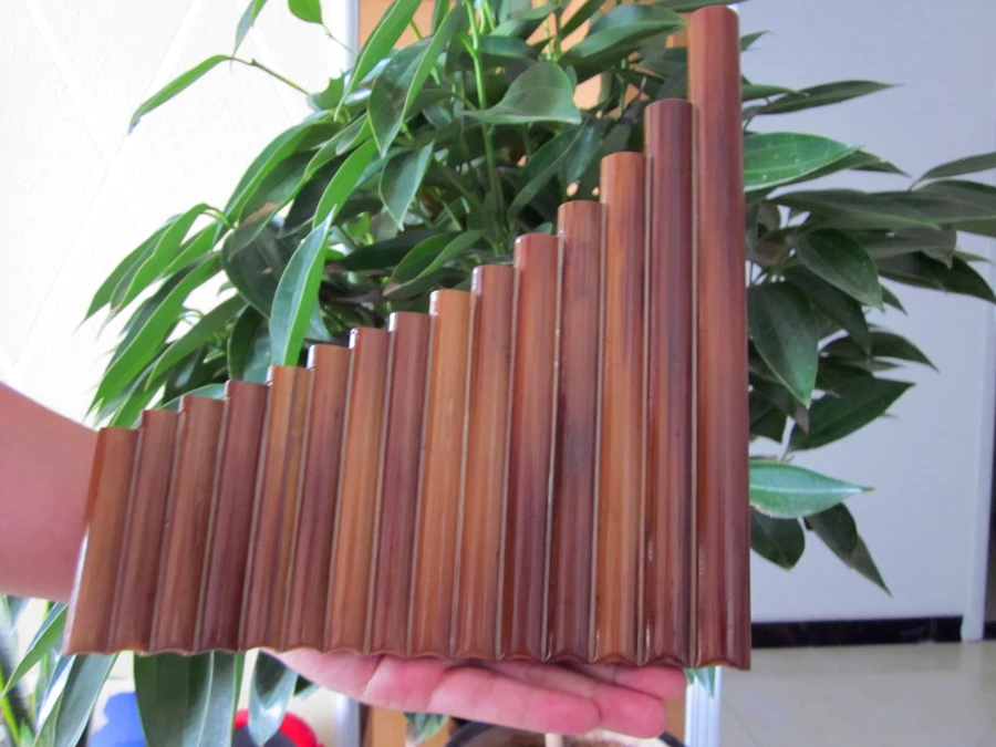 Pan Flute 15 трубок из натурального бамбука инструмент для ветряных приборов ручной