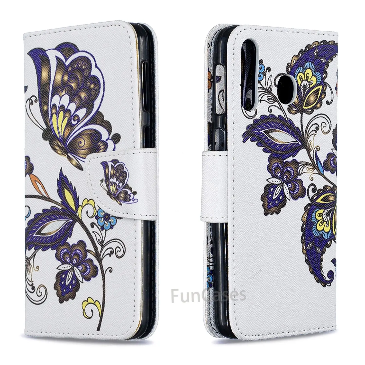 Винтажный кожаный чехол книжка для samsung Galaxy M30 Роскошный кошелек с подставкой