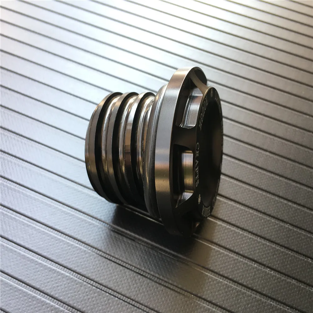 Черная мотоциклетная CNC алюминиевая грубая крышка бензобака топливная Крышка для Harley Sportster Dyna Touring Softail XL 883 1200
