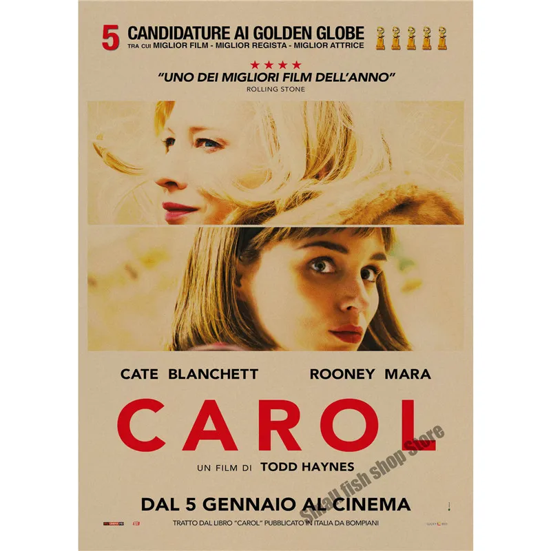 Carol ретро плакат, крафт-бумага, бумага для бара, кафе, домашний Декор, живопись, наклейка на стену - Цвет: Розовый
