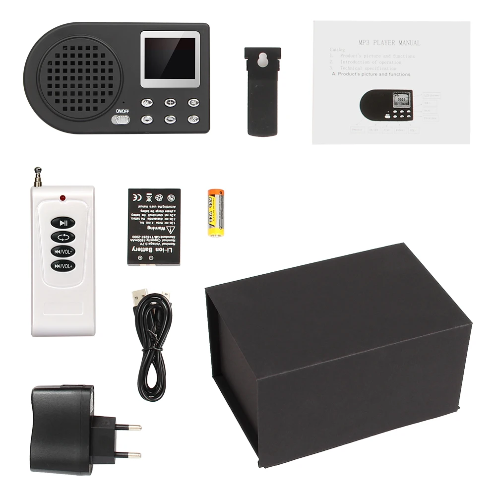 Искусственная птица Охотничья приманка мухобойка mp3-плеер звук птиц громкий