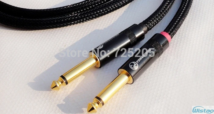Hi Fi 6 35 мм к RCA кабелю стереоразъем Budweiser позолоченный штекер 4N Choseal OFC аудио кабель