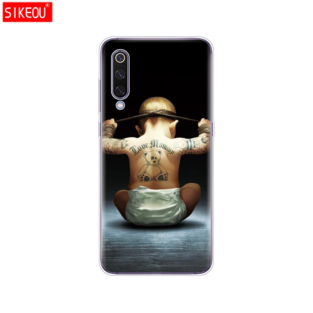 12064 case for xiaomi mi 9 case cover Cartoon Silicone Soft TPU Cover For xiaomi Mi9 xiaomi 9 SE Case Phone Shell bumper etui flower - Цвет: 12064