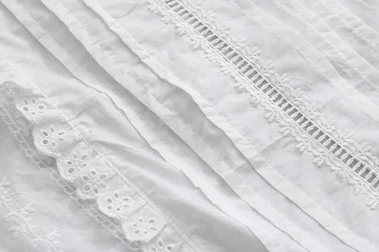 Женская рубашка в стиле бохо,, mori, для девушек, летняя, японский стиль, свежая, богемная, короткий рукав, белая, синяя, красная, с вышивкой, открытая блузка, топы