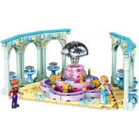xingbao 12023 garden fountain construction building blocks figures toys royal fountain for girls city girls series