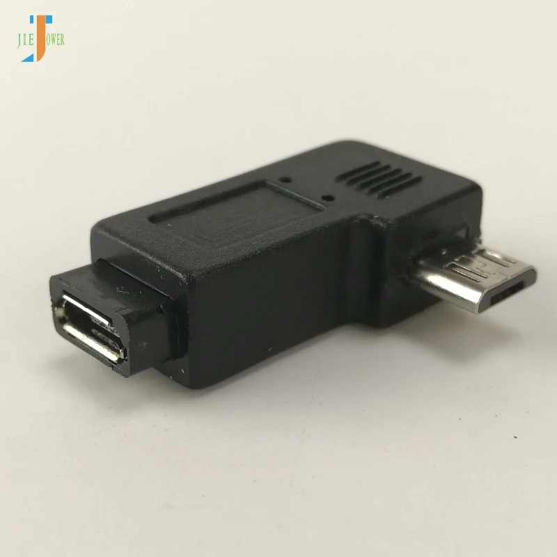 100 шт./лот Micro USB 2 0 5Pin штекер к гнезду M F удлинитель разъем адаптера 90 градусов