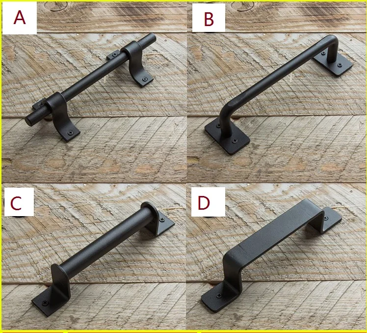 

Black Country Barn Sliding Door Pull Hardware Antique Vintage