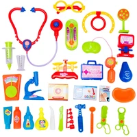 30 pcsset real life cosplay doctor game pretend play dentist medicine box set with stethoscope and medical doctors equipment