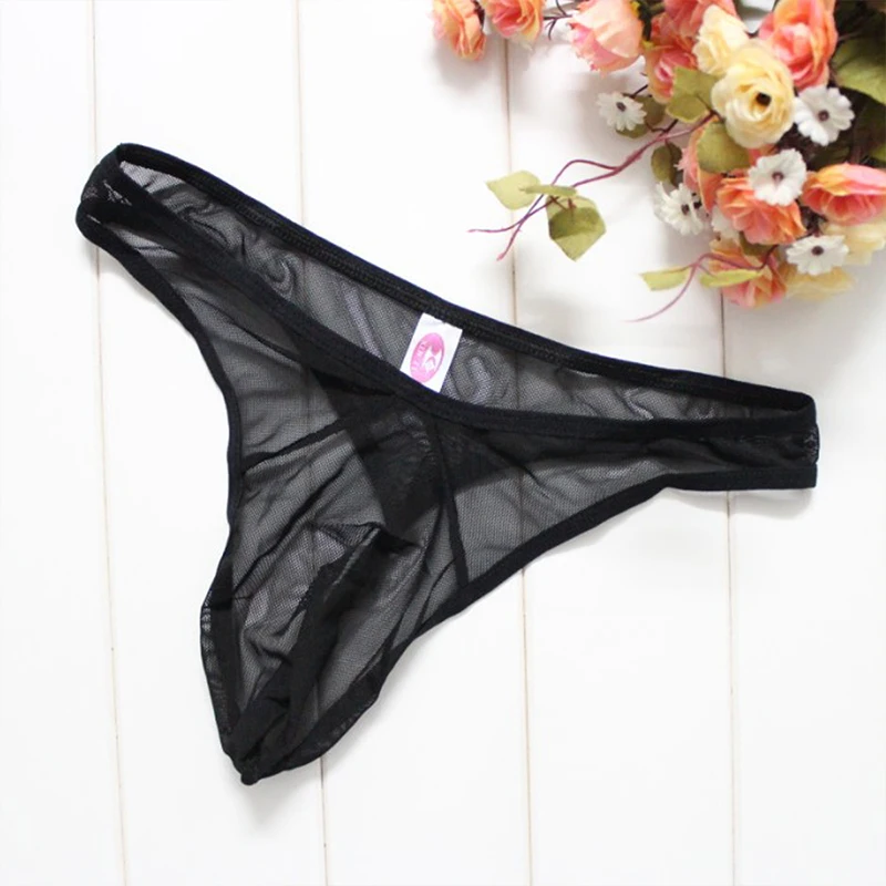 Мужское нижнее белье мужские сетчатые трусы Cueca Masculina U Pouch гей Ropa Pants|G-стринги и