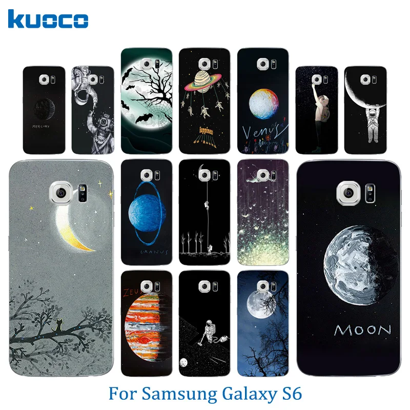 5 1-дюймовый чехол для телефона Samsung Galaxy S6 мягкий силиконовый из ТПУ с рисунком
