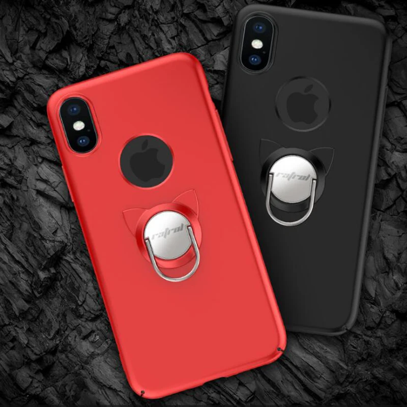 Новые чехлы для мобильных телефонов iPhone X задняя крышка с откидной подставкой