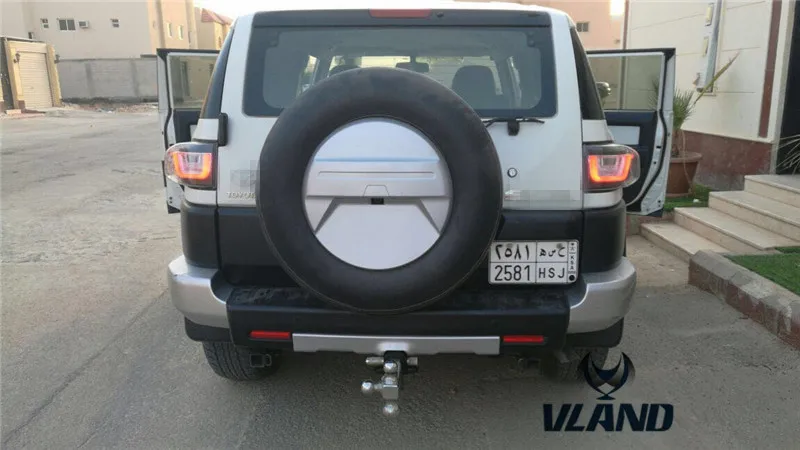 Автомобильный задний светильник VLAND для FJ Cruiser, светодиодный задний светильник 2007 для FJ Cruiser, задний светильник с DRL+ Реверс+ тормоз