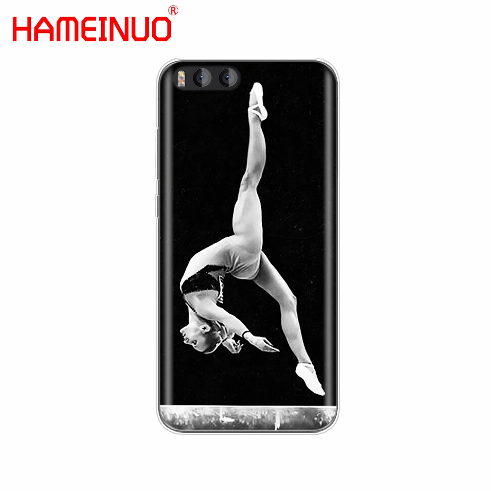HAMEINUO гимнастический силуэт чехол для Xiaomi Mi A1 A2 3 4 5 5S 5C 5X 6 6X 4I 4C NOTE MAX 2 mix plus |