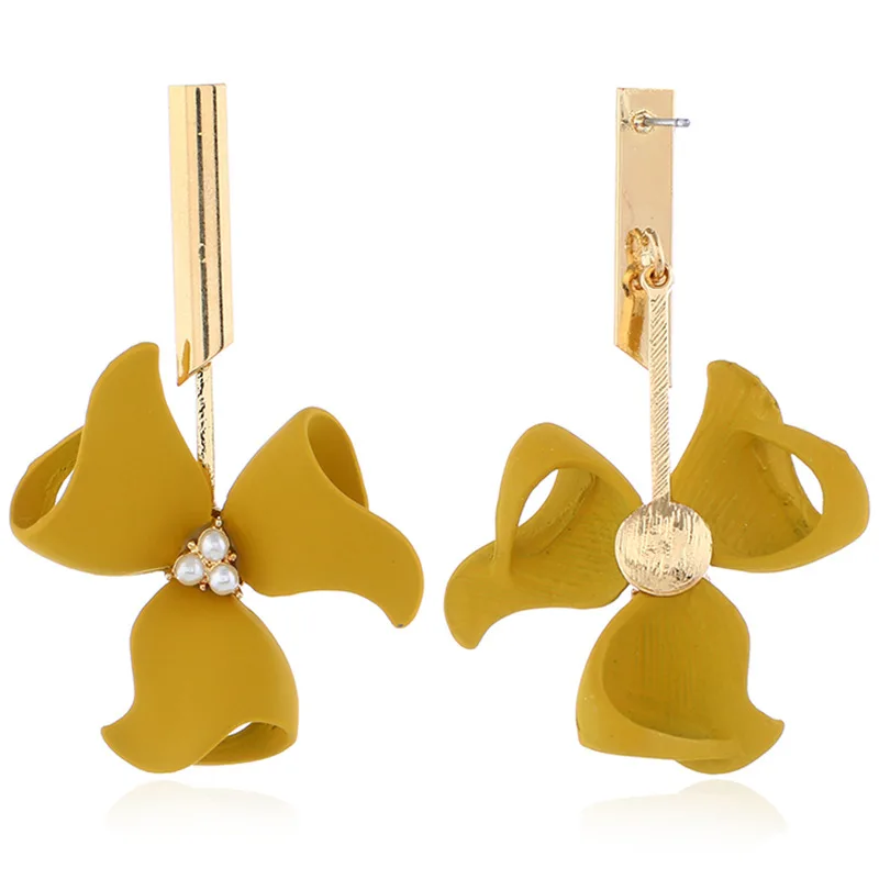 Европейская и американская мода сладкий ветряная мельница цветок серьги
