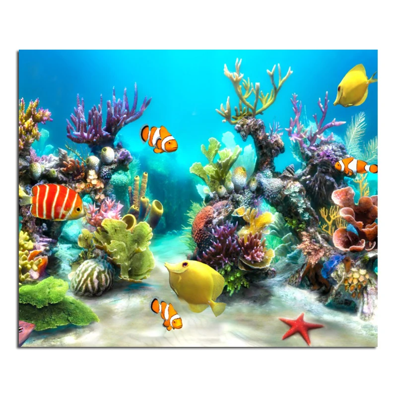 

Seabed world 50x60cm New 100% Full Area Highlight Diamond Needlework Diy Diamond Painting Kit 3D Diamond Cross Stitch Embroidery