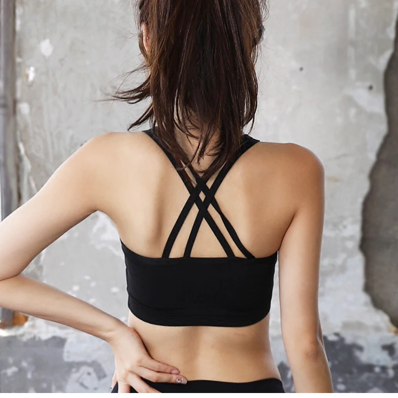Women Cross Yoga Bh Sport Bra Top Active Wear For Fitness Apparel Woman Sports Bras Female Brassiere Women's Gym Tops Clothing