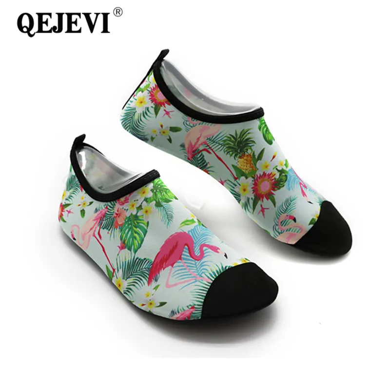 QEJEVI/шлепанцы для плавания; Водонепроницаемая Обувь для женщин и мужчин; пляжная обувь для плавания; кроссовки для плавания; обувь для йоги и дайвинга - Цвет: QGX051